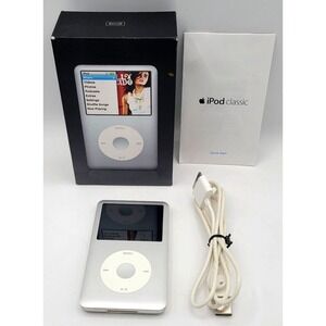 Apple IPod Classic 80GB Silver‎ MB029LL/A Tested & Works WITH BOX